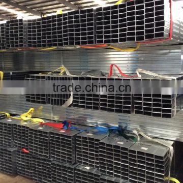black welded RHS steel pipe / tube rectangular hollow section steel pipe / tube with competitive best price