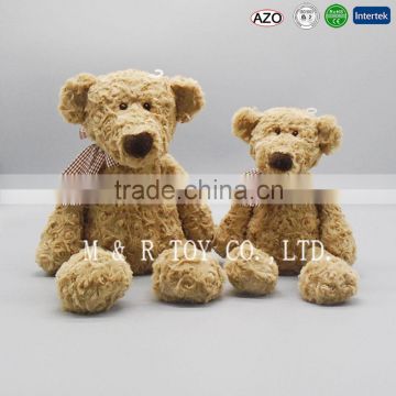 New Design OEM Rose Cashmere Teddy Bear Soft Toy for Valentine Gifts
