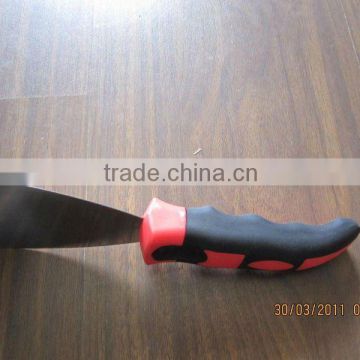 Putty knife with soft handle