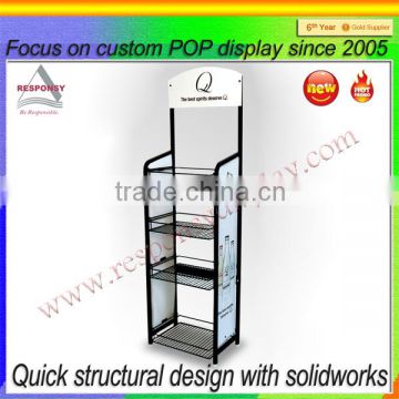 bespoke metal wire and tube floor display rack