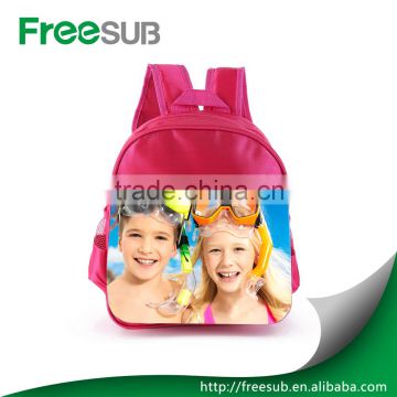 Hight quatily polyester sublimation photo custom school Bag for Children