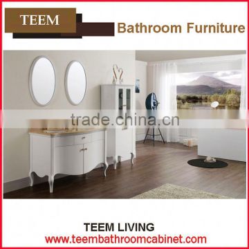 newly hot sales solid wood bathroom vanity furniture bathroom cabinet bathroom vanity tops
