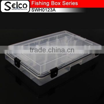 SWH0123A Top Quality Transparent plastic fishing tackle box