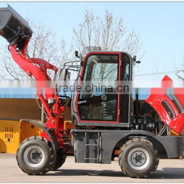 AL910 1 Ton mini wheel loader for sale with hydraulic transmission and electric joystick