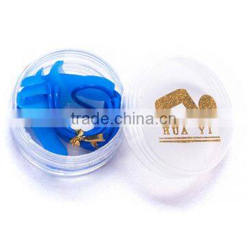 CE Standard reusable silicone safety ear plug with PU string wholesale