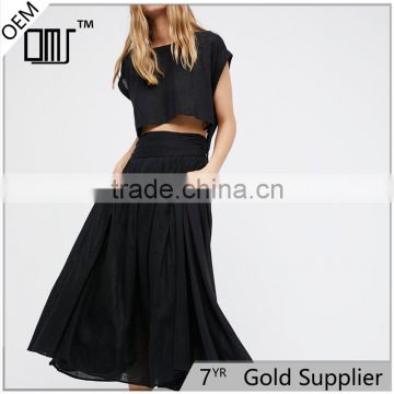 2017 OEM Summer Fashion factory price women comfortable middle skirt