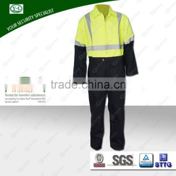 100% cotton high visibility & waterproof garment used roadway