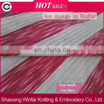 shaoxing winfar polyester cotton drop needle pigment Colorful Printing Knit interlock Textile Industry