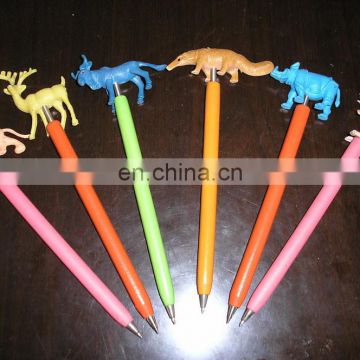 funny animal wooden cartoon ballpoint pens