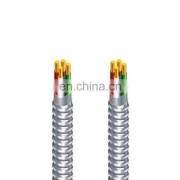 600V Solid Copper Conductor PVC/Nylon Core Armored MC Cable