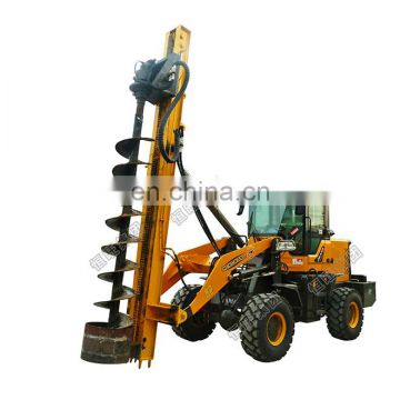 Building Engineering Loader Refitted Screw pile drilling rig Hydraulic Rotary pile driver Machine