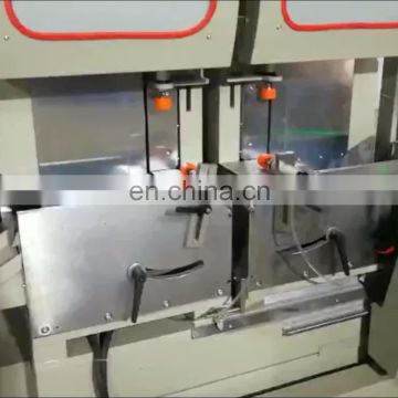 double head saw cutting machine aluminium window frame making machine
