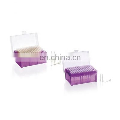 High quality Plastic Disposable Sterile Universal 10ul 1000ul Micro Pipette Filter Tip Rack for Lab