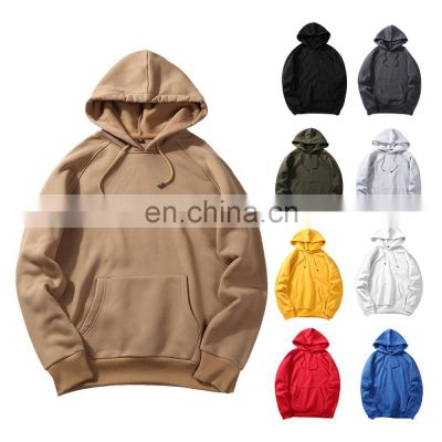 2021 New Design Fashion Wholesale Men Solid Hoodie for Promotional