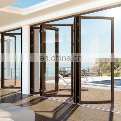 Beautiful new design aluminum alloy glass folding door for exterior veranda
