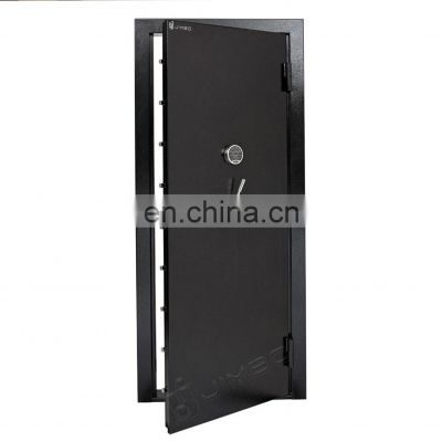 China supplier mechanism black home bank strong hinges security metal sliding safe room vault door