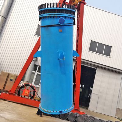 Cylindrical block hole type graphite separator for chemical industry
