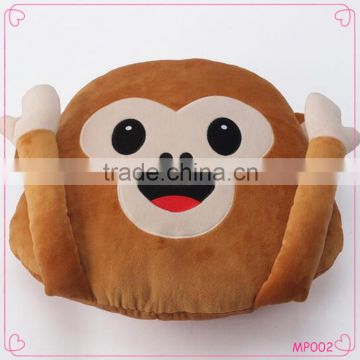 2016 new style Custom Plush Emoji Pillows/emoji monkey pillows/animal pillows