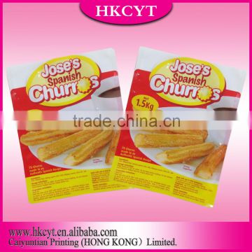 Custom Printed Plastic Churros Food Bag / Packaging For Churros