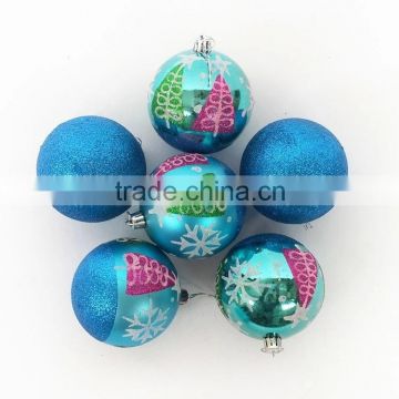 xjw beautiful printed christmas ball with logo