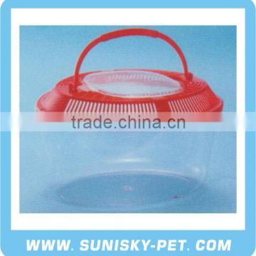 Oval Shape Transparent Plastic Pet Carrier