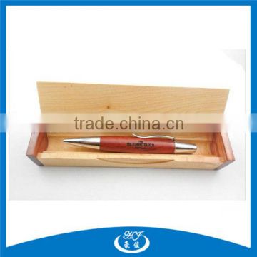 Friendly Series Carved Wood Ball Pen Wood Box