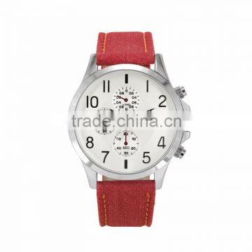 2016 watch made in china customized watch chronograph sports watches with colorful canvas nato strap