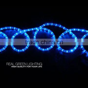 High Lumens 110V Round 2 wires Blue LED Rope Light