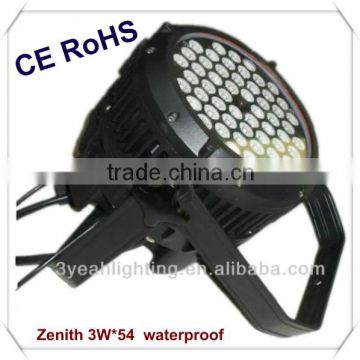 Hot-sale Rgbw 3w*54 Par Light/Outdoor Waterproof Led Light Ip65