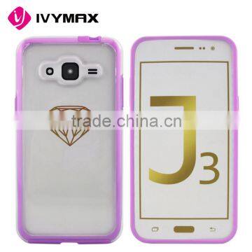 Fashion Hybrid Cell Phone Case Shell Cover Protective for Samsung Galaxy J3 (2016)