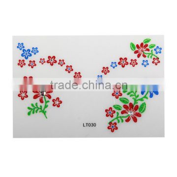 Beauty sticker manufacturers colorful Indian style flash face tattoo sticker
