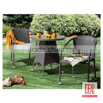 new design dining-table-chair set rattan, garden dining-table-chair set outdoor cafe
