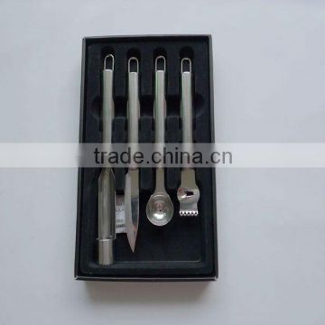 stainless steel knife set, knife set, barware