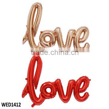 108*64cm Letter LOVE balloon Rose Gold Balloon Wedding Bridal Shower Decorations Engagement Party Decoration