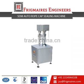 Low Cost Semi Auto ROPP Cap Sealing Machine Available at Market Rate