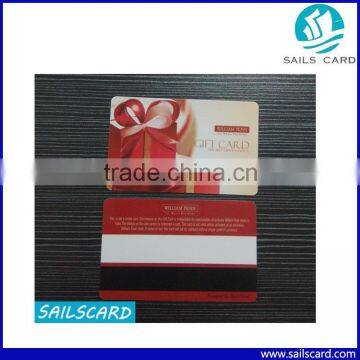 VIP PVC card printing CR80 0.76mm thickness plastic gift card with good quality