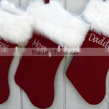 Wholesale Personalized Velvet Christmas Stockings