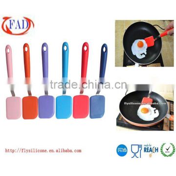 Useful Names of Silicone Kitchen Utensils Turner with Stainless Steel Connection