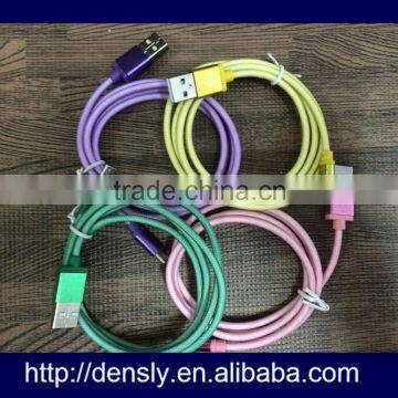 2015 Aluminum Braided Data Charging Cable For Iphone 6 USB Charger Cable