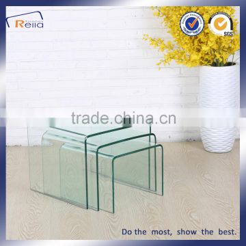 12 mm tempered bent glass coffee table