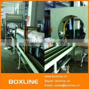 Automatic orbital horizontal bed frame wrapping machine