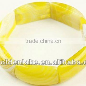 Yellow Agate Gemstone Bracelets