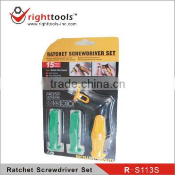 7pc Professional grade ratchet screwdriver set