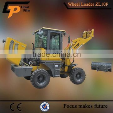 china small wheel loader zl-10 agricultural machines for sale