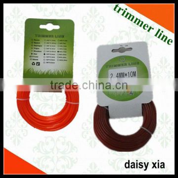 1.65 mm heavy duty nylon grass trimmer line for garden with good abrasion resistance