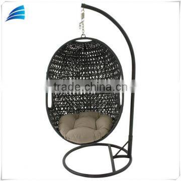 PE Rattan Egg Hanging Swing Chair Outdoor