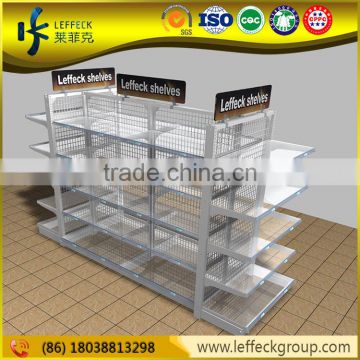 Customized material heavy duty supermarket shelf foshan