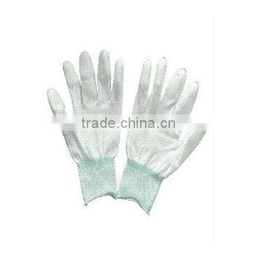 Finger gloves . 13G Nylon Gloves with PU Finger Coated