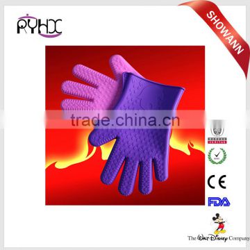 High-quality Heat-resistand FDA Standard High Temperature with Finger Silicone Gloves