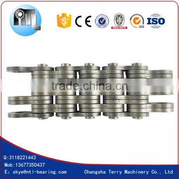 AL944 carbon steel plate lacing 4*4 leaf chain with ANSI